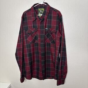 Dixxon Men’s Flannel The Orlok Size 2XLT Red Black Check